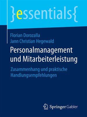 cover image of Personalmanagement und Mitarbeiterleistung
